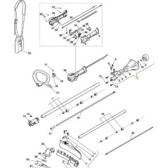 TRANSMISSION SUPPORT GRAY NCS8000N 26cc (SUN) ORIGINAL STIGA - 118803136/0 | Newgardenstore.eu