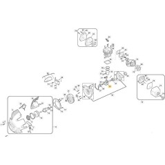 ASSE ROTORE SOFFIATORE 23cc (ZJ) ORIGINALE STIGA - 118803068/0