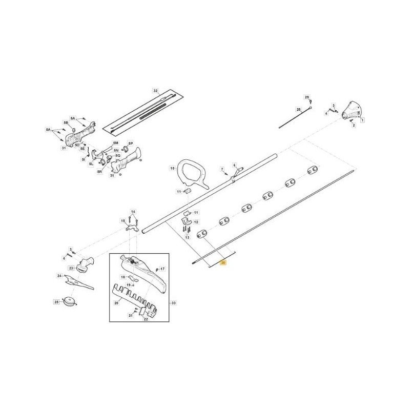 TUYAU DE TRANSMISSION ORIGINAL STIGA - 118805481/0
