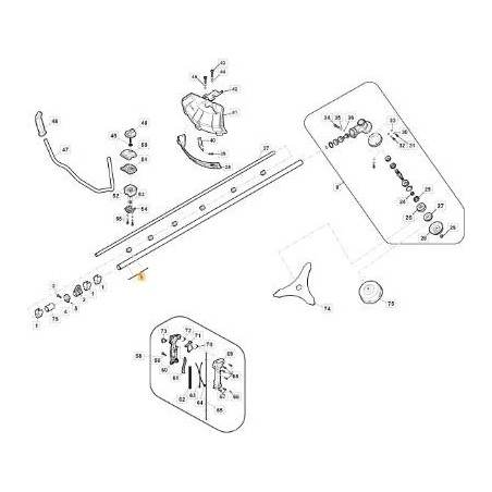 ORIGINAL STIGA STRAIGHT SHAFT ASSEMBLY - 118803890/0 | Newgardenstore.eu