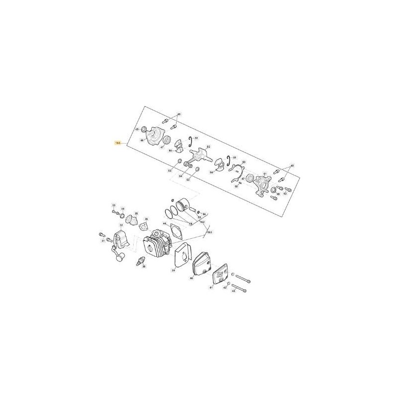 MOTORE BLOCCO CORTO ORIGINALE STIGA - 118805053/0