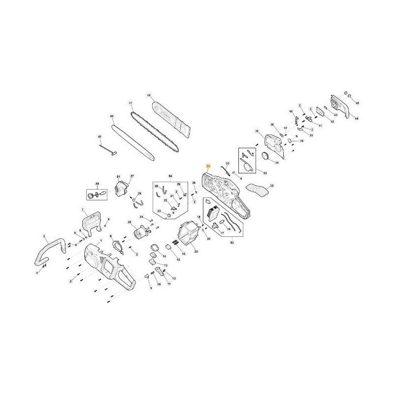 MARCO DERECHO CS 700 LI 48 ORIGINAL STIGA - 118811411/0