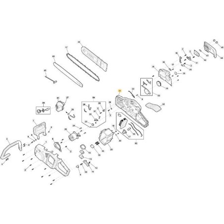 RIGHT FRAME CS 700 LI 48 ORIGINAL STIGA - 118811411/0 | Newgardenstore.eu