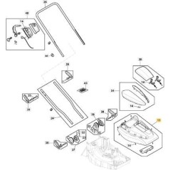 CAPOTTINA NERA E 380 LI 20 A ORIGINALE STIGA - 118811222/0