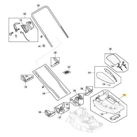 SCHWARZES DACH UND 380 LI 20 A ORIGINAL STIGA – 118811222/0 | Newgardenstore.eu