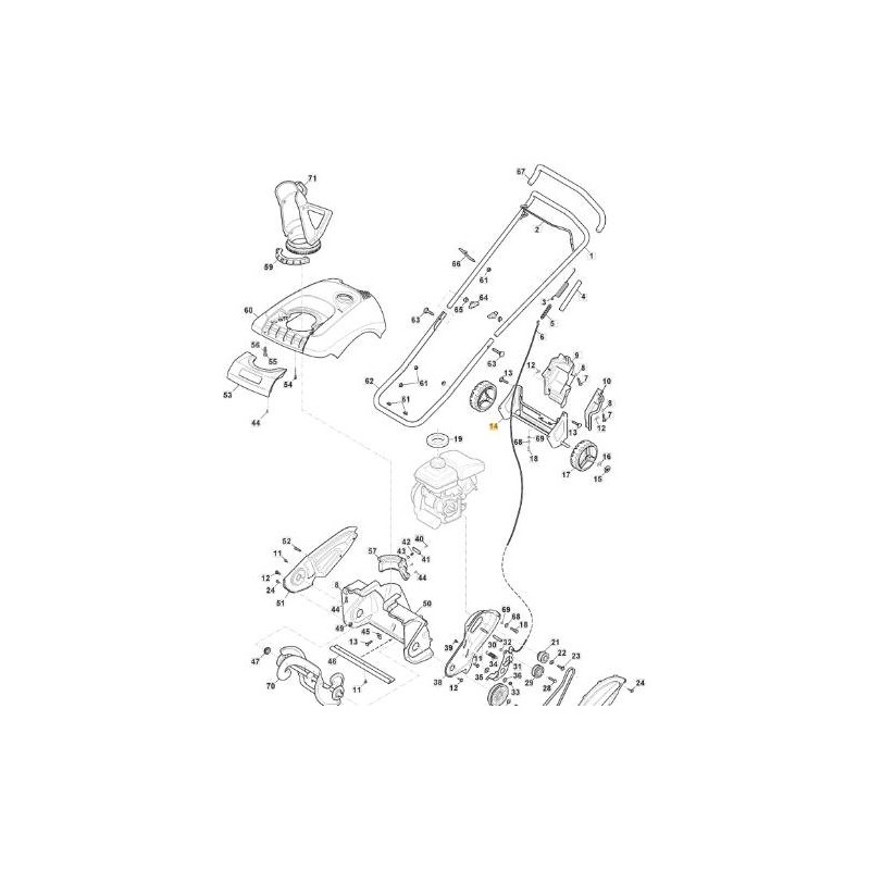 ORIGINAL STIGA-MOTORHALTER – 118820008/0