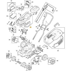 KIT TAPA SUPERIOR E 340 Li 40 P ORIGINAL STIGA - 118811060/0
