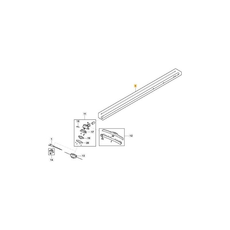 TRANSMISSION PIPE BC 700 D LI 48 ORIGINAL STIGA - 118811296/0