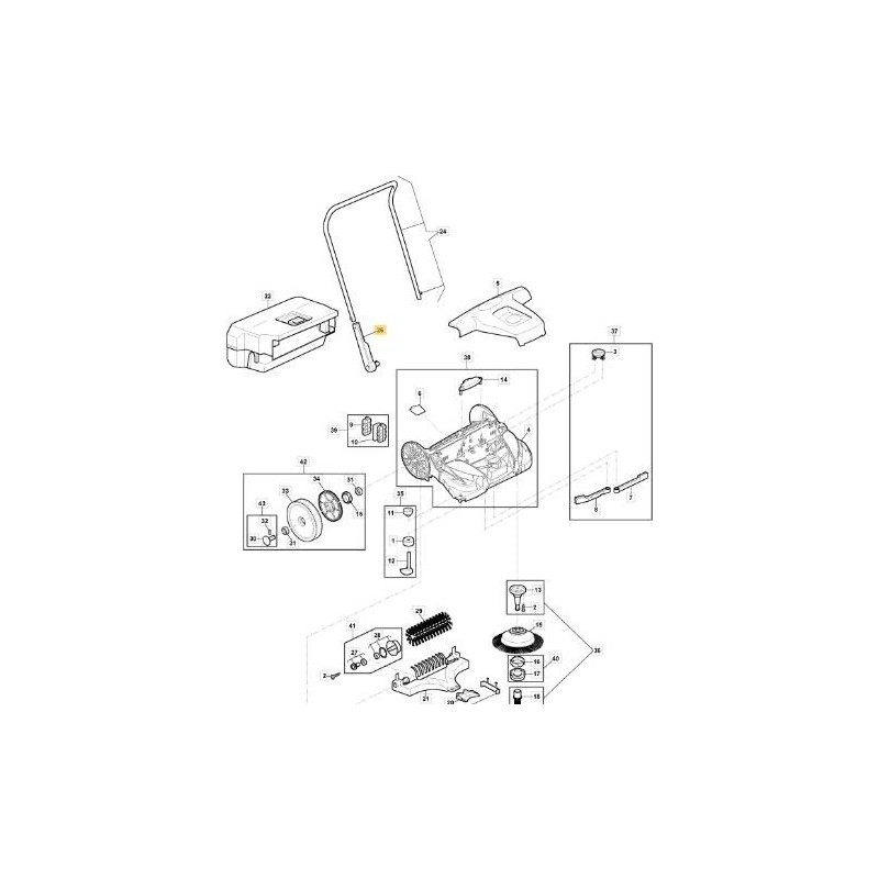 ORIGINAL STIGA HANDLE SUPPORT - 118820911/0