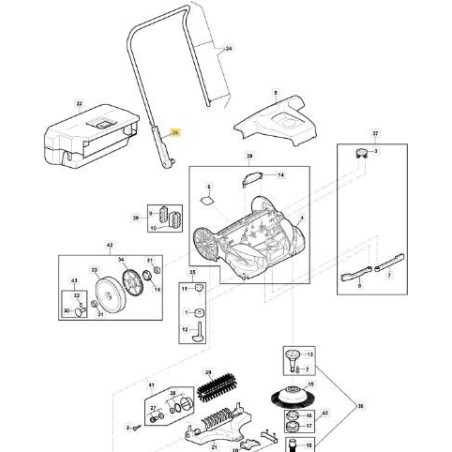 SOPORTE MANGO ORIGINAL STIGA - 118820911/0 | Newgardenstore.eu