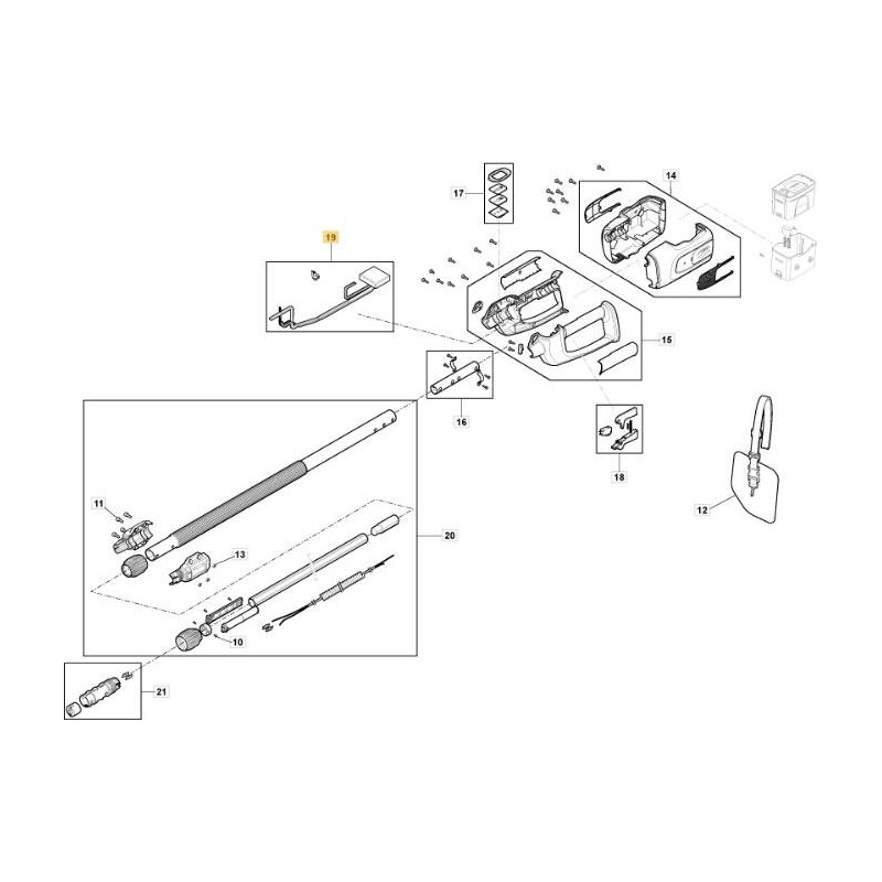 PCB E COMP ELETTR. MH-MP 700 Li 48 ORIGINALE STIGA - 118811253/0