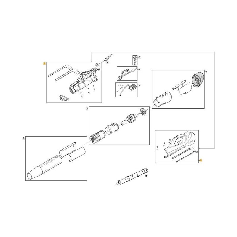 KIT TAPAS BL 900 Li 48 ORIGINAL STIGA - 118811313/0