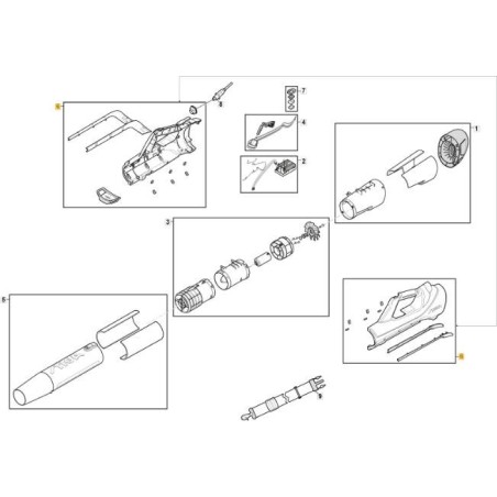 ABDECKUNGSSATZ BL 900 Li 48 ORIGINAL STIGA - 118811313/0 | Newgardenstore.eu