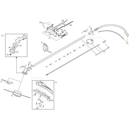ALBERO FLESSIBILE ORIGINALE STIGA - 118805393/0 | Newgardenstore.eu