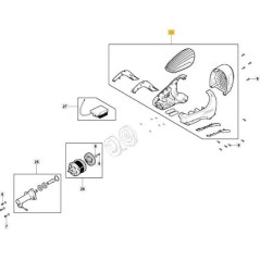 KIT DE CACHE MOTEUR ORIGINAL STIGA BC 900 D LI 48 - 118811327/0 | Newgardenstore.eu