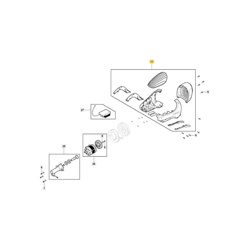 KIT COPERTURA MOTORE BC 900 D LI 48 ORIGINALE STIGA - 118811327/0