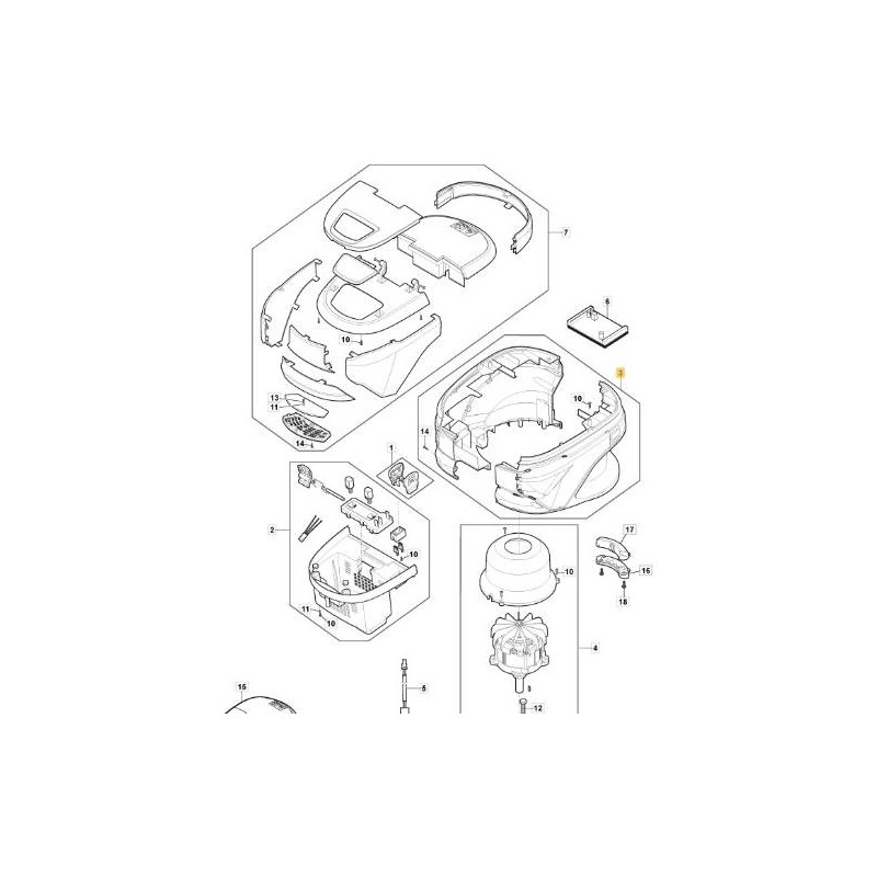 KIT CARTER PH 60V STIGA ORIGINALE STIGA - 118810834/0