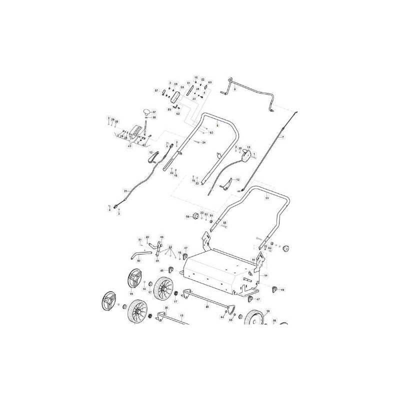 HANDLE, TOP PART ORIGINAL STIGA - 118810230/0