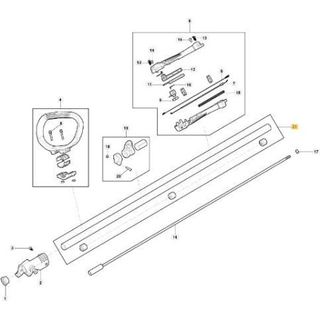 TUBO DE TRANSMISION TR 625 J ORIGINAL STIGA - 118805620/0 | Newgardenstore.eu