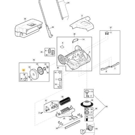 WHEEL CAP KIT SWP 577 ORIGINAL STIGA - 118821373/0 | Newgardenstore.eu