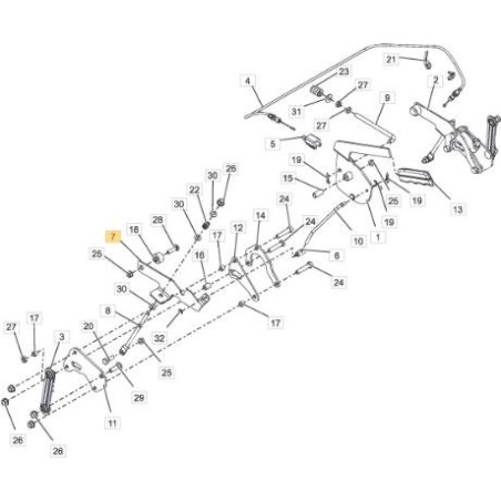 BRAZO DE FRENO DERECHO ORIGINAL STIGA - 118830839/0 | Newgardenstore.eu