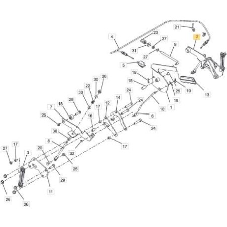 BRACCIO FRENO SINISTRO ORIGINALE STIGA - 118830838/0 | Newgardenstore.eu