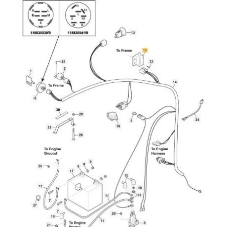ZWEIPOLIGER SCHALTER N.O./N.O. ORIGINAL STIGA – 118830032/0 | Newgardenstore.eu