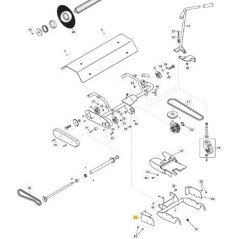 ORIGINAL STIGA LEFT BELT PROTECTION - 118890295/0