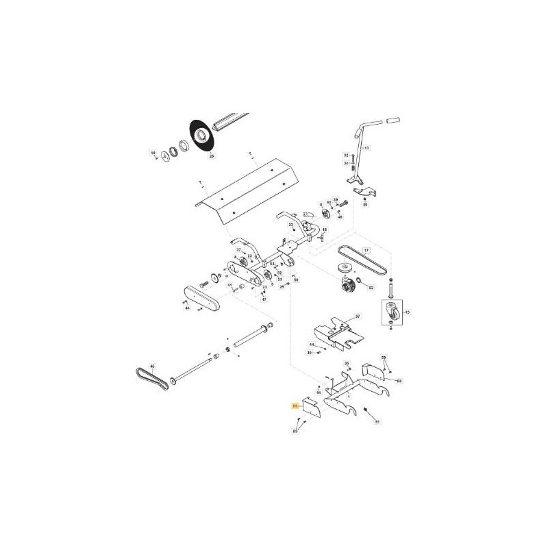 ORIGINAL STIGA LEFT BELT PROTECTION - 118890295/0
