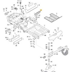 SUPPORT GAUCHE ORIGINAL STIGA - 118830282/0 | Newgardenstore.eu