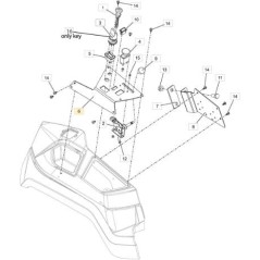 ORIGINAL YELLOW DASHBOARD PLATE STIGA - 118830869/0 | Newgardenstore.eu