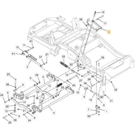 ORIGINAL STIGA DECK-HEBEPEDAL – 118830852/0 | Newgardenstore.eu