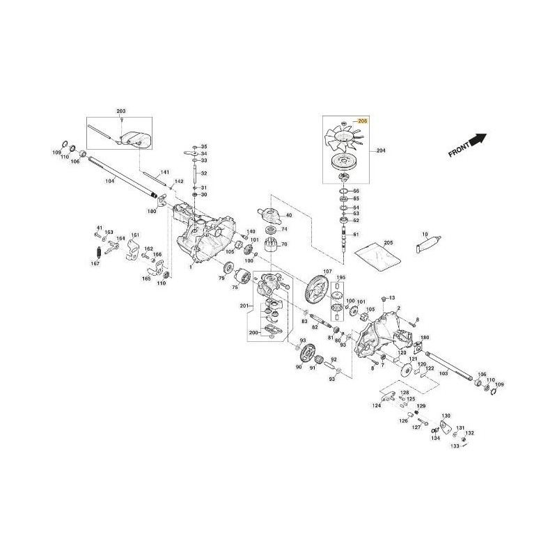 VENTOLA TRASMISSIONE T2-BDBF-3X3C-19X1 ORIGINALE STIGA - 118870132/0