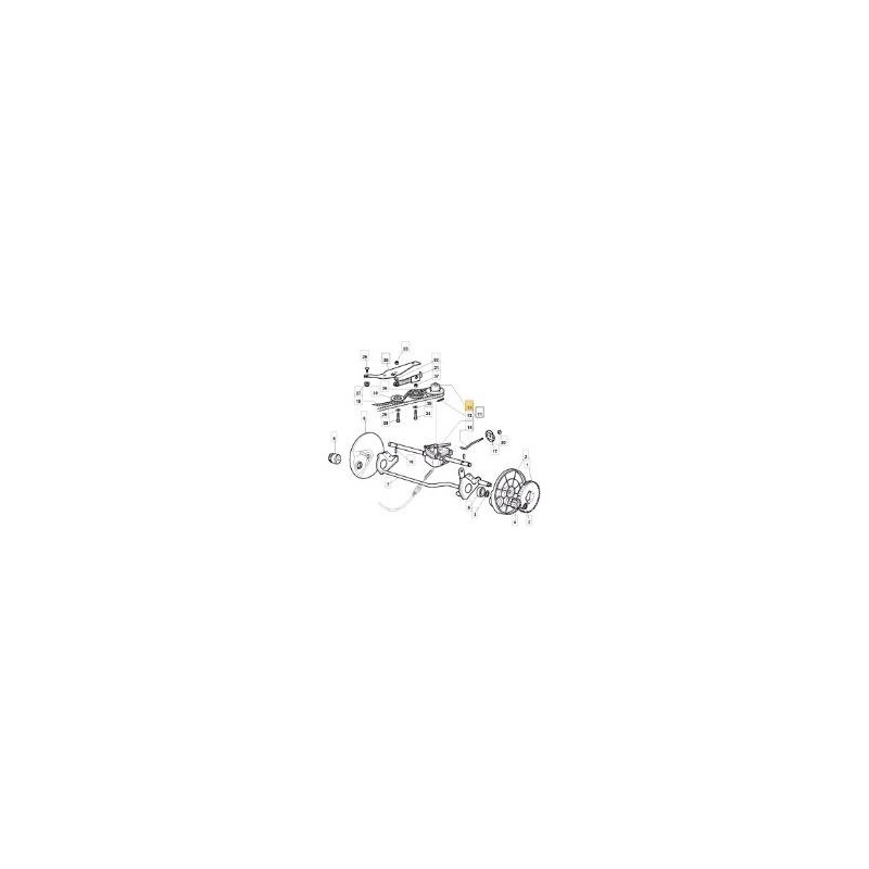 PULEGGIA RIDUTTORE GR.TRAZIONE GT4S (RI ORIGINALE STIGA - 122601925/0