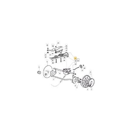 POULIE RÉDUCTEUR DE TRACTION GT4S (RI ORIGINAL STIGA - 122601925/0 | Newgardenstore.eu