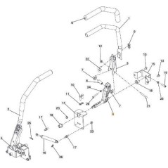LENKHEBEL, LINKE SEITE ORIGINAL STIGA - 118830954/0
