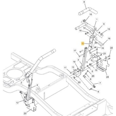 STAFFA DI REGOLAZIONE MANICO ORIGINALE STIGA - 118830818/0 | Newgardenstore.eu