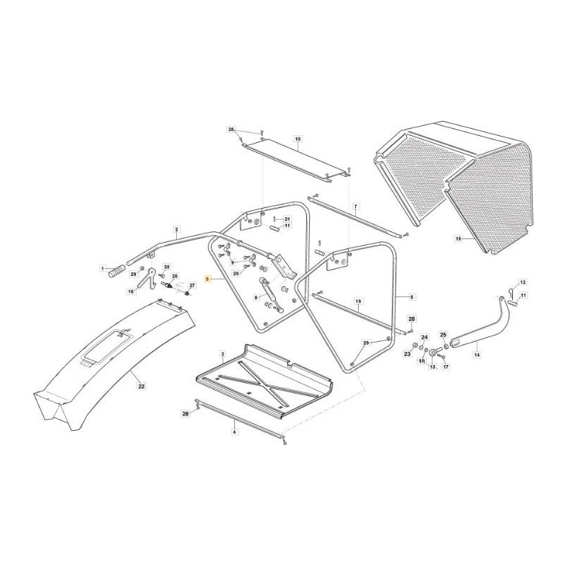 FIANCATA DX CESTO KIT VRN ORIGINALE STIGA - 118830500/0