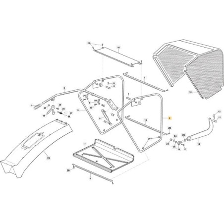 LEFT SIDE BASKET KIT VRN ORIGINAL STIGA - 118830499/0 | Newgardenstore.eu