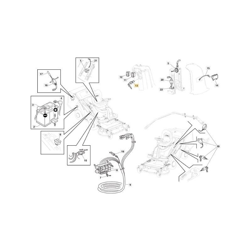 INTERRUTTORE AVVIAMENTO COBO ORIGINALE STIGA - 118830393/0