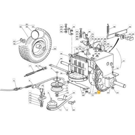 CADENA 12.7 50 M.F.R. GRUPO ORIGINAL STIGA ECO RIDER - 119700047/0 | Newgardenstore.eu