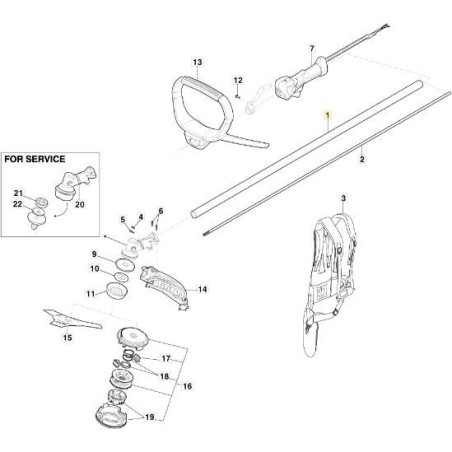 TUBO TRANSMISION D. 28mm ORIGINAL STIGA - 118805081/0 | Newgardenstore.eu