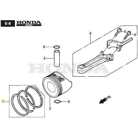 ENSEMBLE DE SEGMENTS DE PISTON ORIGINAL STIGA - 118551759/0 | Newgardenstore.eu