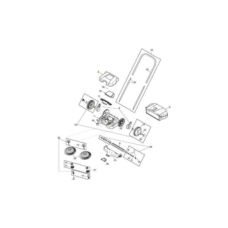 CARTER MOTEUR SUPÉRIEUR ORIGINAL STIGA - 118820831/0