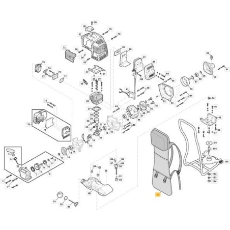 SAC À DOS ORIGINAL STIGA CEINTURE - 118803874/0 | Newgardenstore.eu