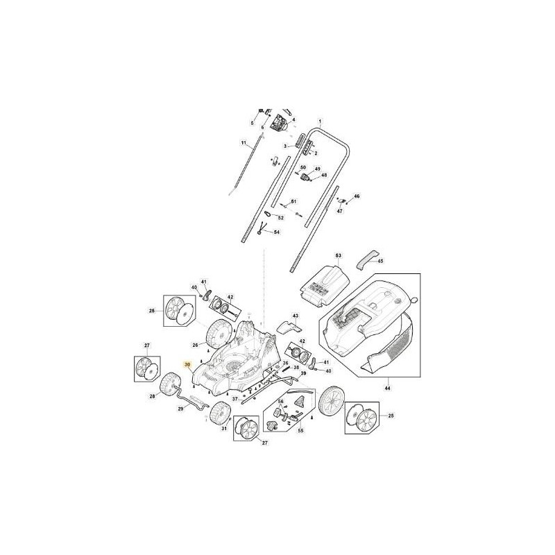 TELAIO E 340 Li 40 ORIGINALE STIGA - 118810986/0