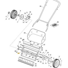 SCHNEIDEEINHEIT CM GRAU BASIS 9022 ORIGINAL STIGA - 118810212/0