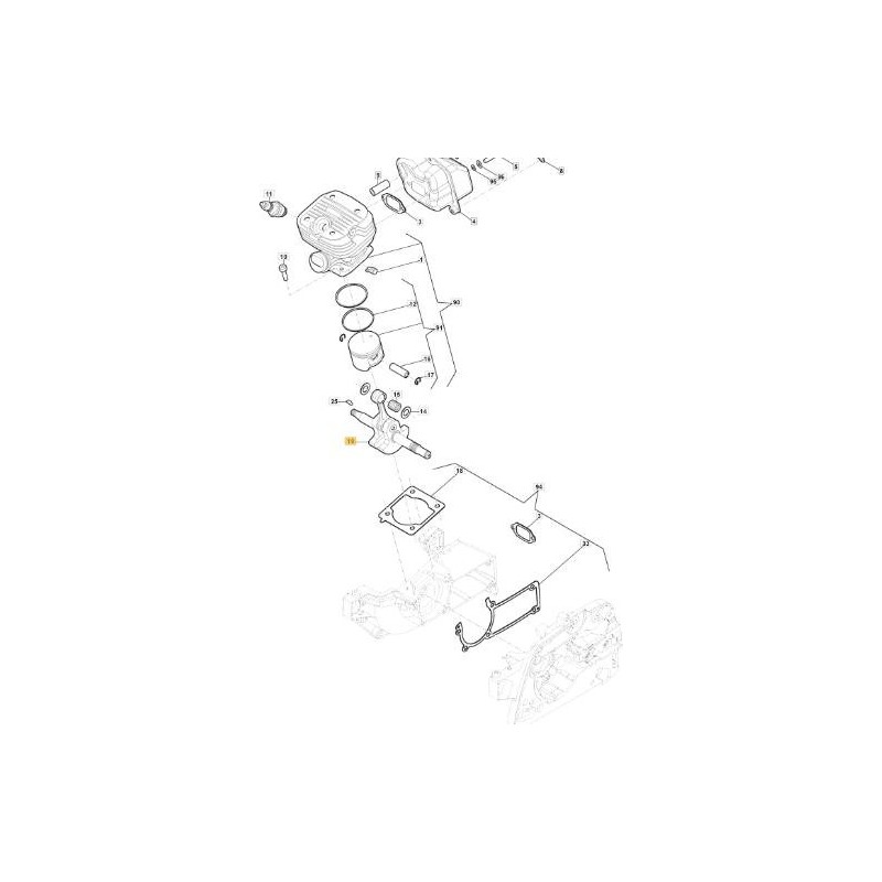 ORIGINAL STIGA CRANKSHAFT - 118804371/1