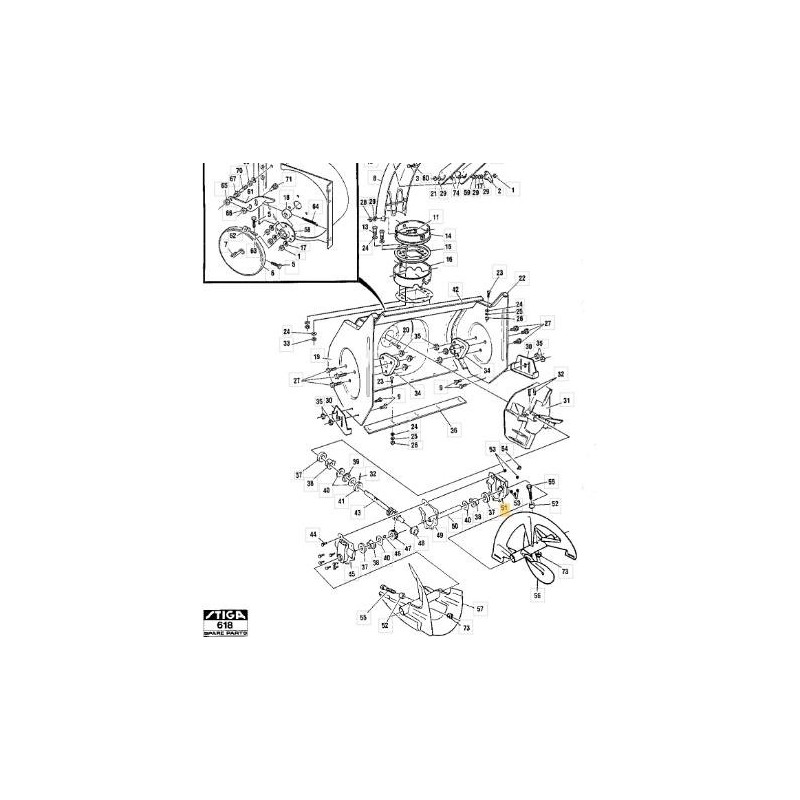 SEMICARTER SX ORIGINALE STIGA - 1812-0908-01