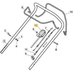 BESCHLEUNIGER CAPRO DM 50/55 GGP196 ORIGINAL STIGA - 181005507/0